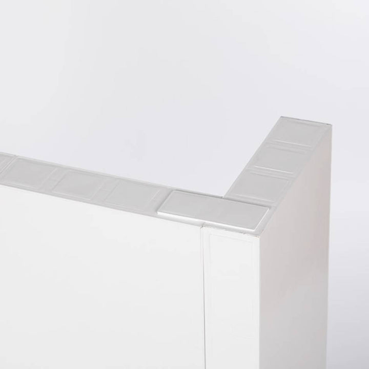 L shaped white modular white kit