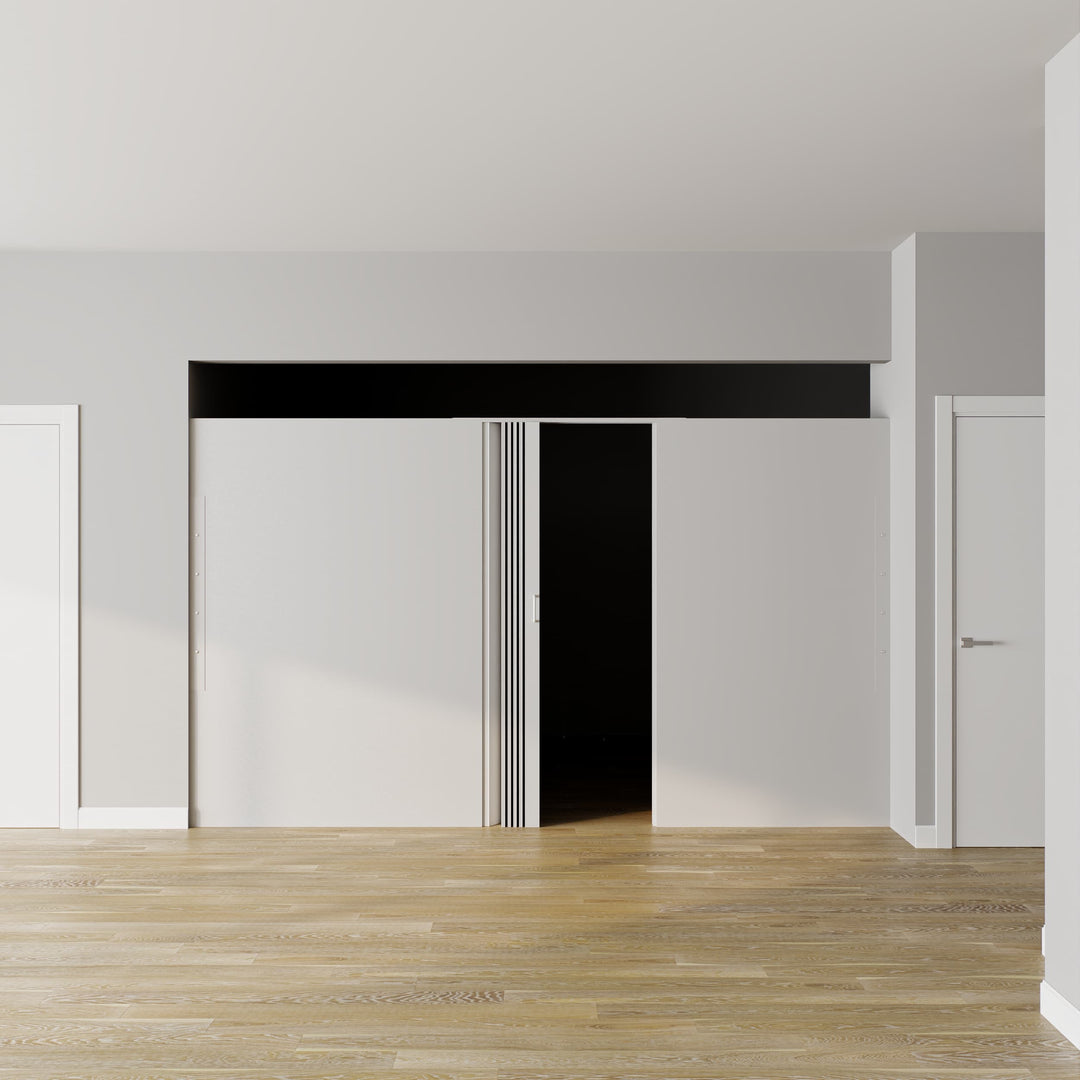 Mounted Straight Partition Wall With Door