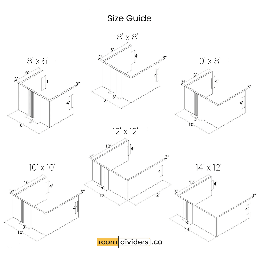 U-Shaped Partition Wall With Door