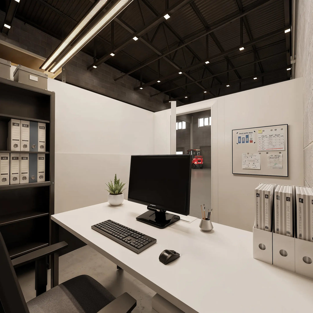 Mounted F-Shaped Partition Wall With Swing Doors