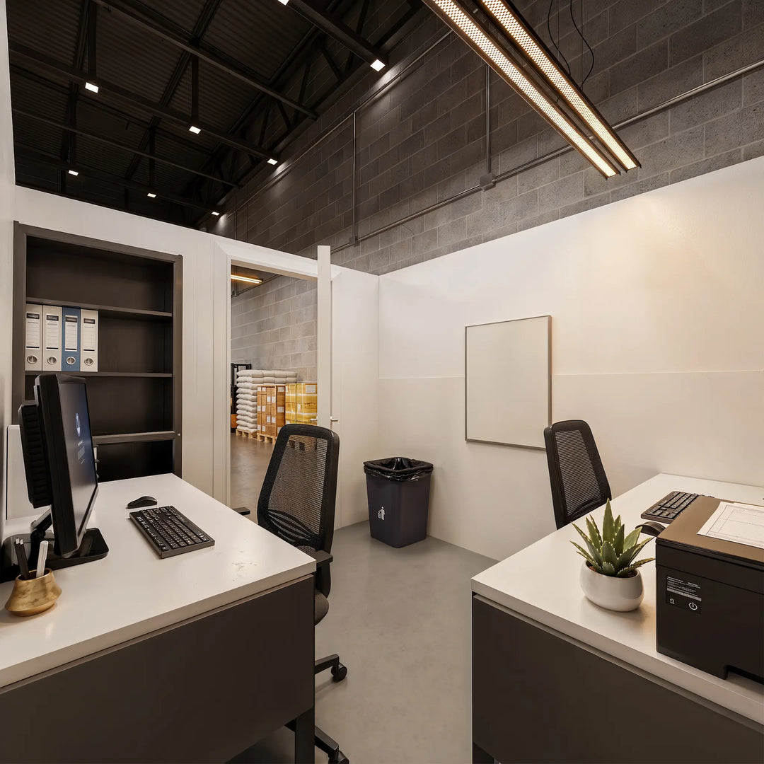 Mounted F-Shaped Partition Wall With Swing Doors