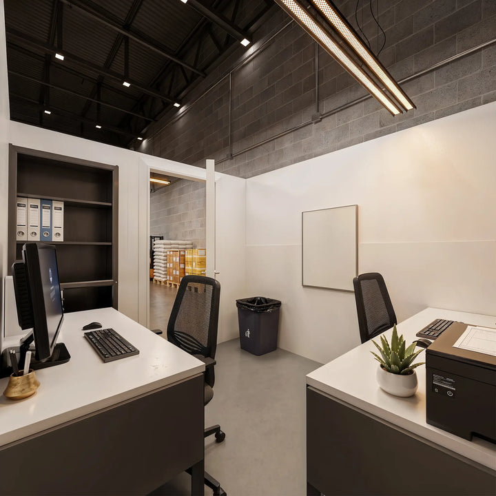 Mounted F-Shaped Partition Wall With Swing Doors