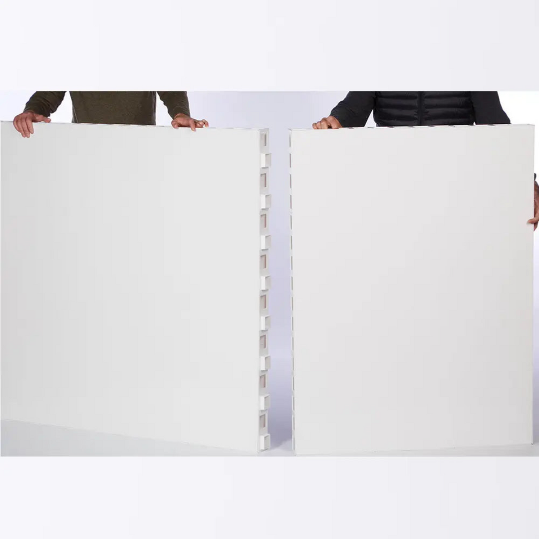 Mounted F-Shaped Partition Wall With Swing Doors