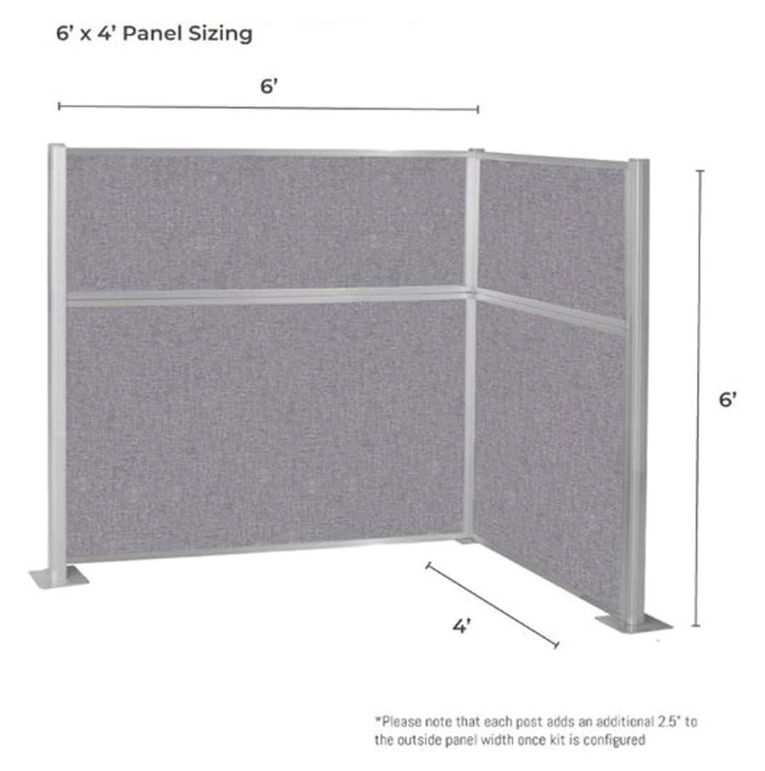 Hush Panel L-Shaped Cubicle