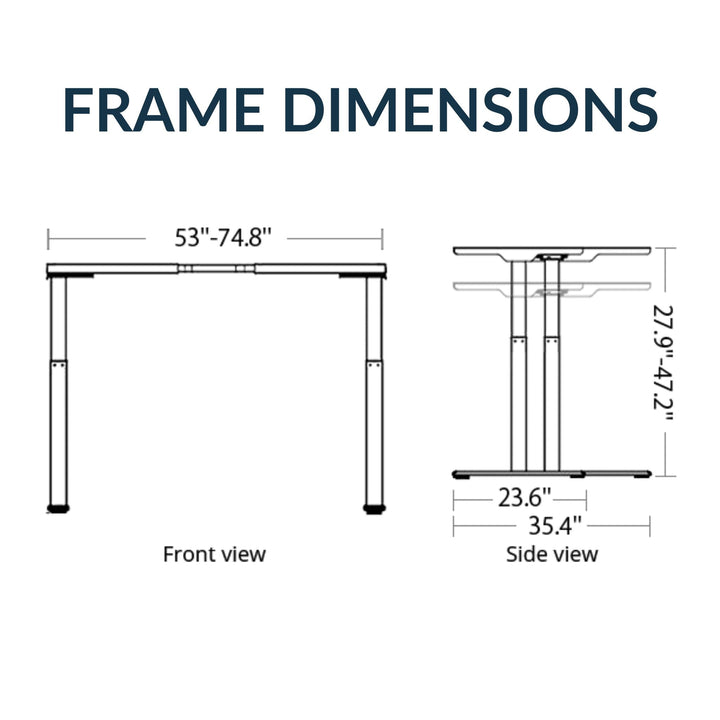 Height Adjustable L-Shaped Desk