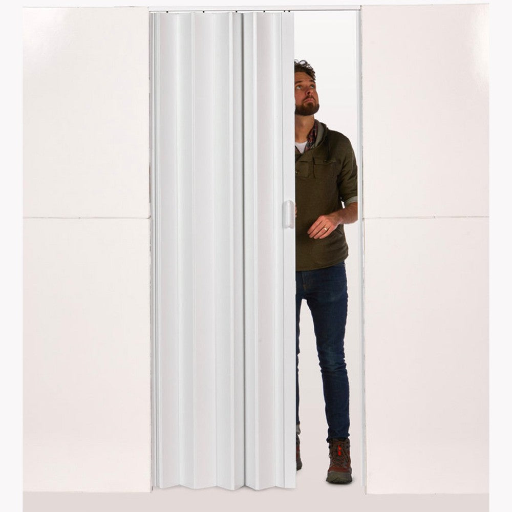 man fixingEverpanel Accordion Door Kit