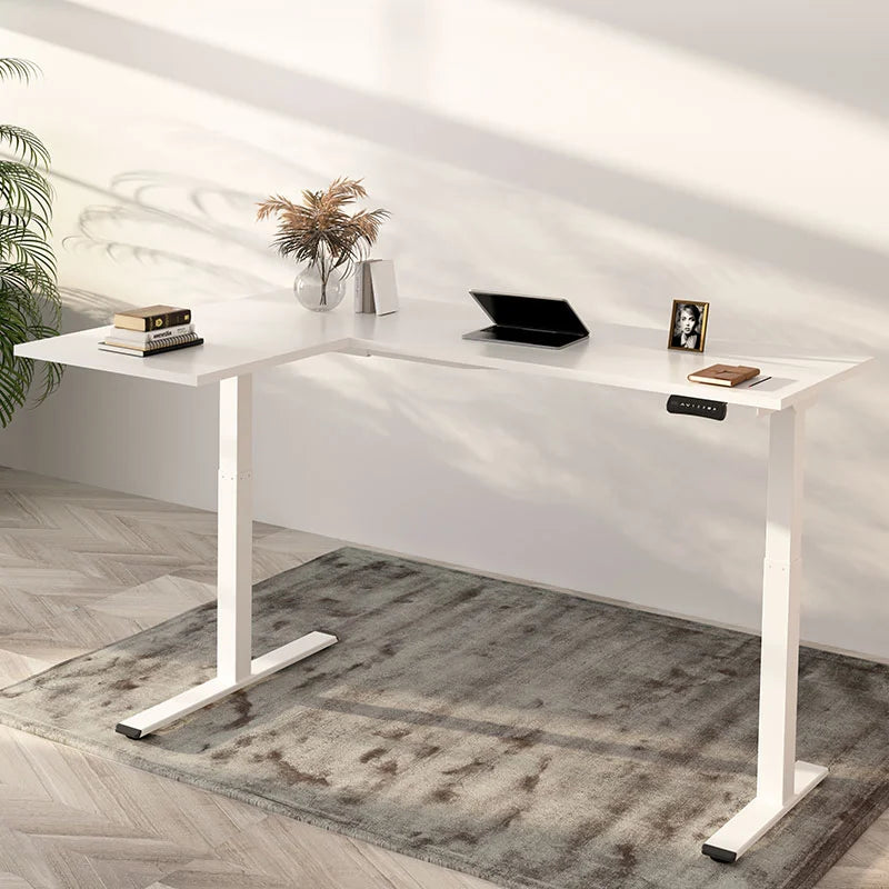 Height Adjustable L-Shaped Desk