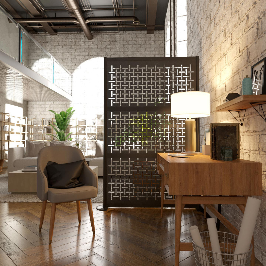 Refined Industrial Room Divider